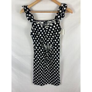 NWT Vero Moda Mary Knot Front Mini Dress Polka Dot Size small